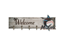Miami Marlins Coat Hanger 6x24