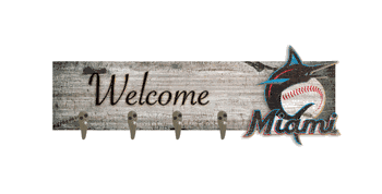 Miami Marlins Coat Hanger 6x24