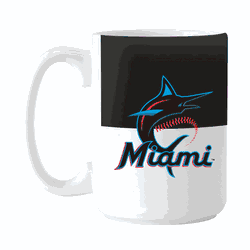 Miami Marlins Color Block 15 oz Sublimated Mug
