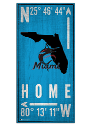 Miami Marlins Coordinate 6x12 Sign