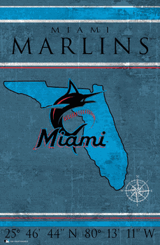 Miami Marlins Coordinates 17x26