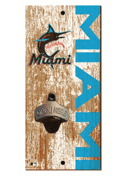 Miami Marlins Distressed Bottle Opener