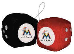 Miami Marlins Fuzzy Dice CO