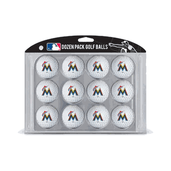 Miami Marlins Golf Balls Pack of 12