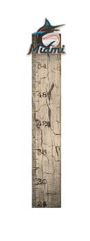 Miami Marlins Growth Chart Sign 6x36