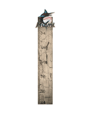 Miami Marlins Growth Chart Sign 6x36