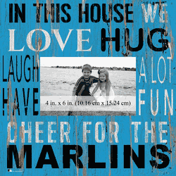 Miami Marlins In this House 10x10 Frame