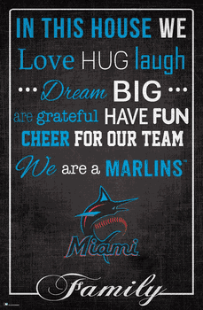 Miami Marlins In This House 17x26
