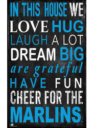 Miami Marlins In This House Sign