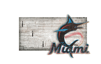 Miami Marlins Key Holder 6x12