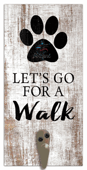 Miami Marlins Leash Holder 6x12 Sign