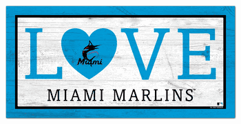 Miami Marlins Love 6x12 Sign