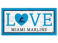 Miami Marlins Love 6x12 Sign