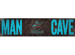 Miami Marlins Man Cave 6x24 Sign