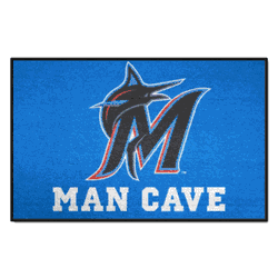 Miami Marlins Man Cave Ulti-Mat Rug - 5ft. x 8ft.