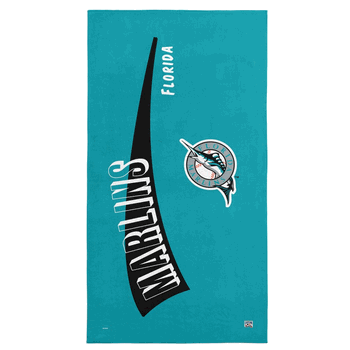 Miami Marlins MLB CC Throwback Beach Towel