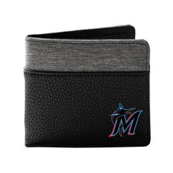 Miami Marlins Pebble BiFold Wallet BLCK