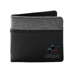 Miami Marlins Pebble BiFold Wallet BLCK