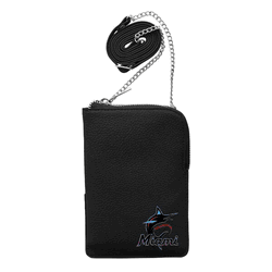 Miami Marlins Pebble Smart Purse Black