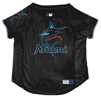Miami Marlins Pet Stretch Jersey  - Extra Small