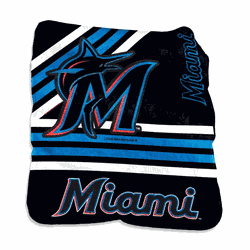 Miami Marlins Raschel Throw