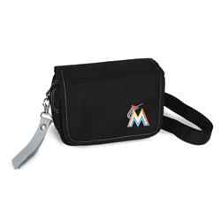 Miami Marlins Ribbon Waist Pack Purse Gray