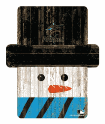 Miami Marlins Snowman Ornament