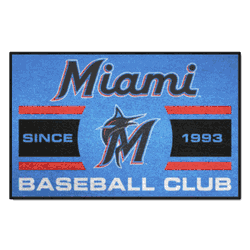 Miami Marlins Starter Mat Accent Rug - 19in. x 30in.