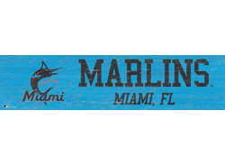 Miami Marlins Team Name 6x24 Sign