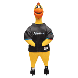 Miami Marlins Team Rubber Chicken Toy