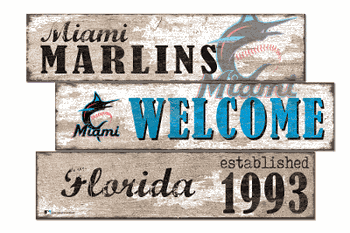 Miami Marlins Welcome 3 Plank