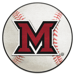 Miami Of Ohio Redhawks Baseball Rug - 27in. Diameter