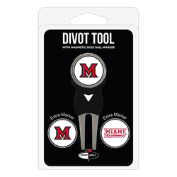 Miami Of Ohio Redhawks Divot Tool Pack - Signature tool w/ 3 markers