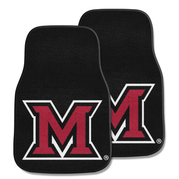 Miami Of Ohio Redhawks Front Carpet Car Mat Set - 2 Pieces