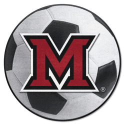 Miami Of Ohio Redhawks Soccer Ball Rug - 27in. Diameter
