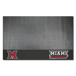 Miami Of Ohio Redhawks Vinyl Grill Mat - 26in. x 42in.