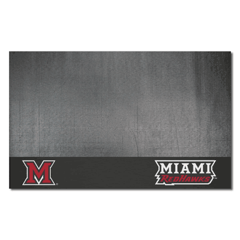 Miami Of Ohio Redhawks Vinyl Grill Mat - 26in. x 42in.