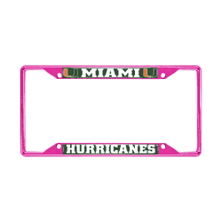 Miami Pink Metal License Plate Frame - 6.25"x12.25"