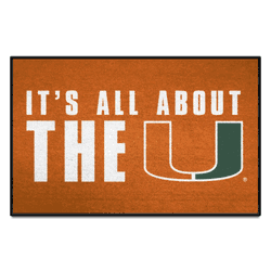 Miami Starter Mat Accent Rug - 19in. x 30in. Slogan Design