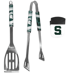 Michigan St. Spartans 2 pc BBQ Set and Chip Clip