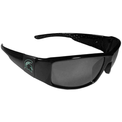 Michigan St. Spartans Black Wrap Sunglasses
