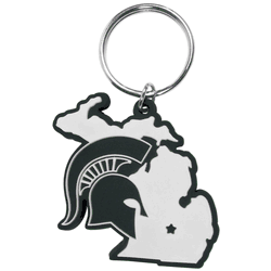 Michigan St. Spartans Home State Flexi Key Chain