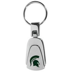 Michigan St. Spartans Steel Teardop Key Chain