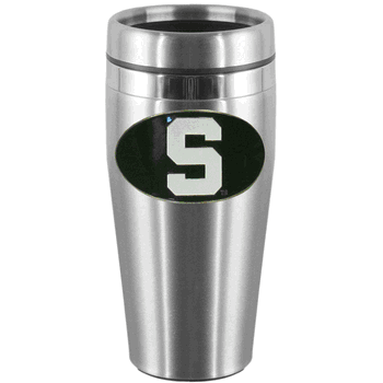 Michigan St. Spartans Steel Travel Mug