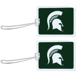 Michigan St. Spartans Vinyl Luggage Tag, 2pk