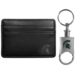 Michigan St. Spartans Weekend Wallet & Valet Key Chain