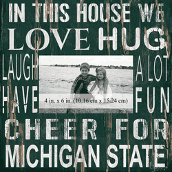Michigan State Spartans 10x10 In This House Frame