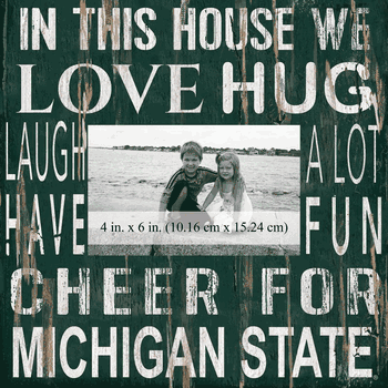 Michigan State Spartans 10x10 In This House Frame