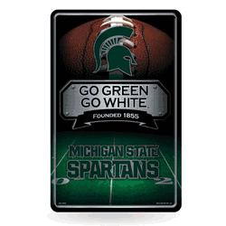 Michigan State Spartans  11" x 17" Metal Home Dcor Sign