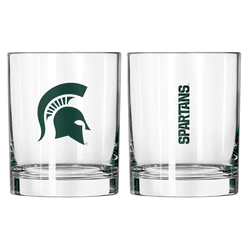Michigan State Spartans 14oz Gameday Rocks Glass